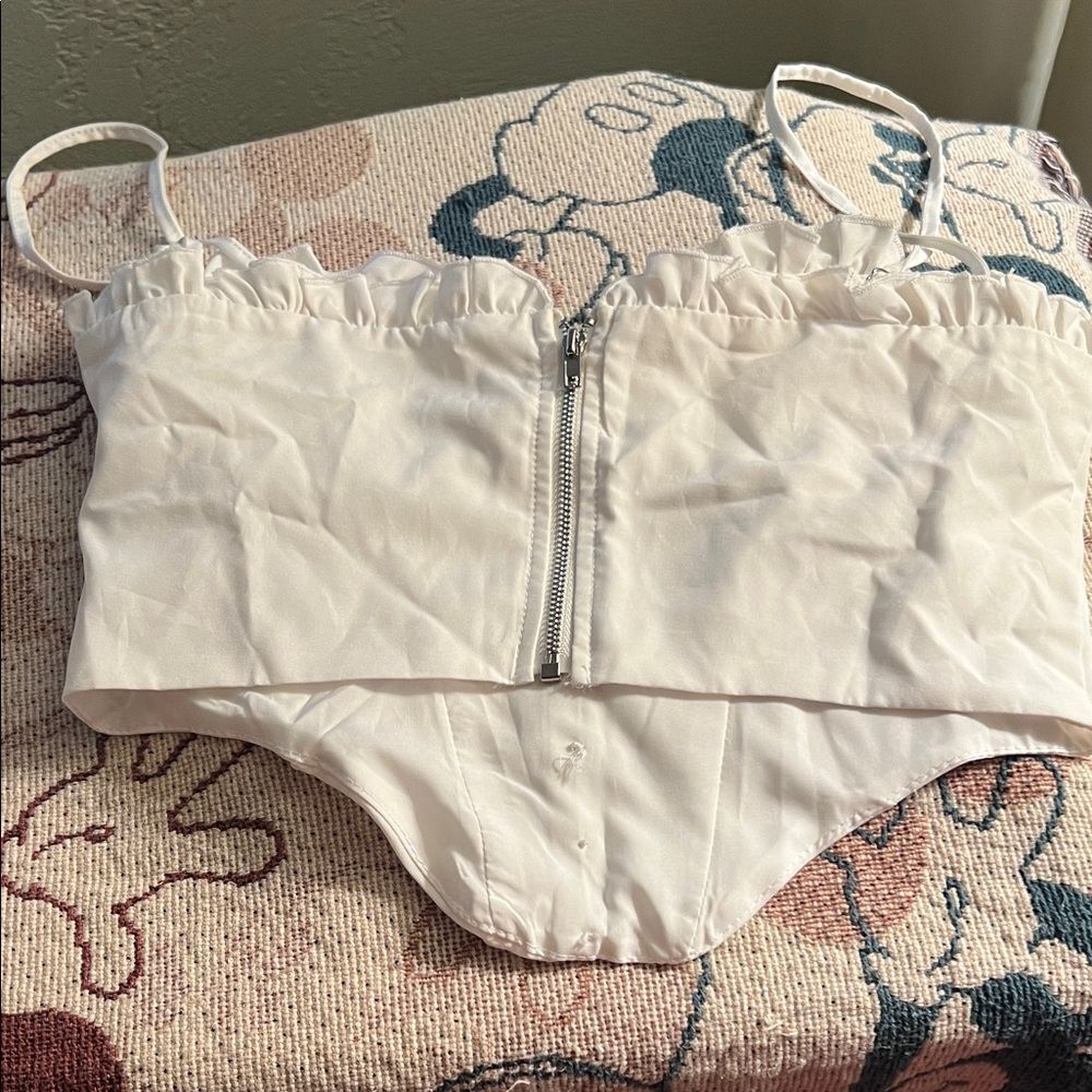 #1042+ White Bustier Top - Picture 4 of 6